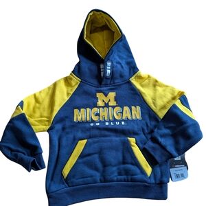 Michigan Wolverines Pullover Hoodie. 3T. NWT